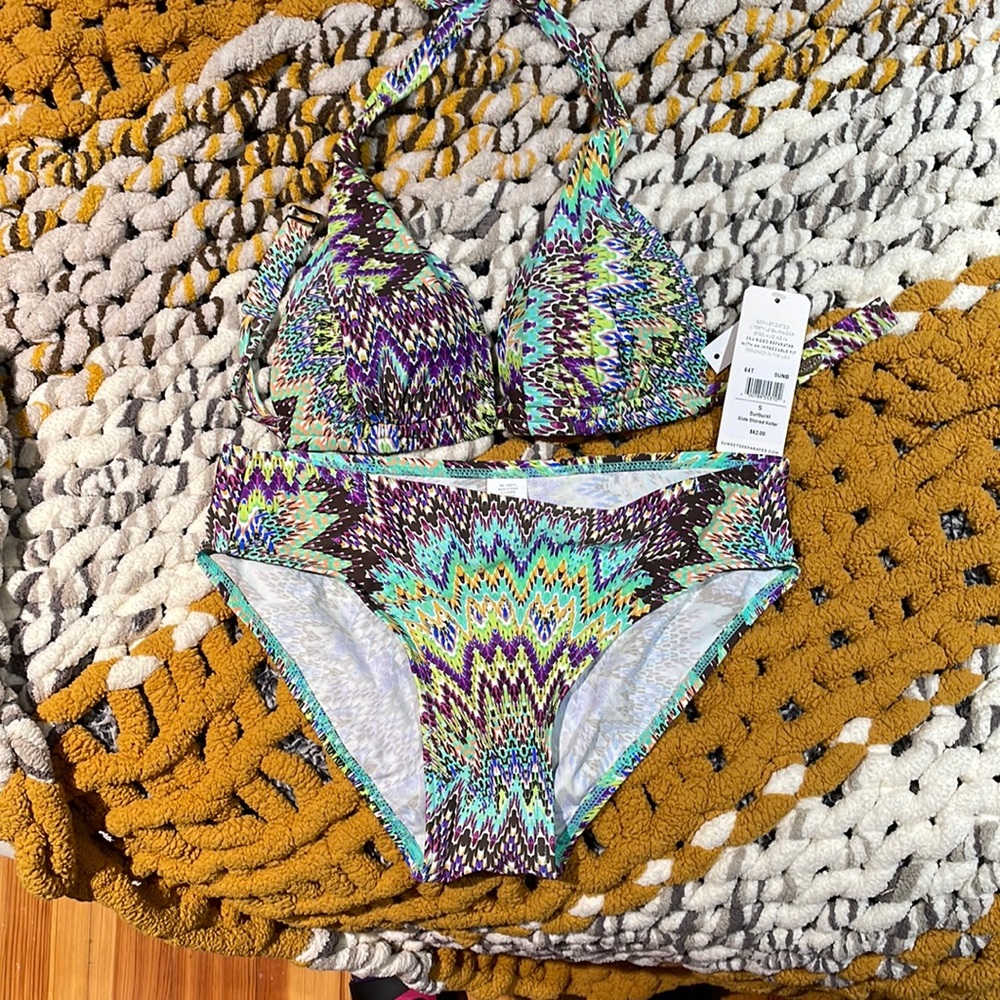 NWT- Halter two piece bikini by Sunsets California
